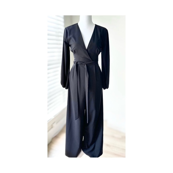 Anthropologie Pants - Anthropologie Elegant Black Jumpsuit